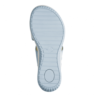 Jana Softline Unno Sandal sky sun blå gul comfort textil komfort fritid dam relax fit rymlig läst fotriktig hbred