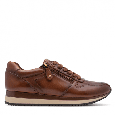 Läder-Sneaker till dam, från Janas kollektion Soft Line. En bekväm sko i modern design, tillverkad i finaste naturläder, utrusta
