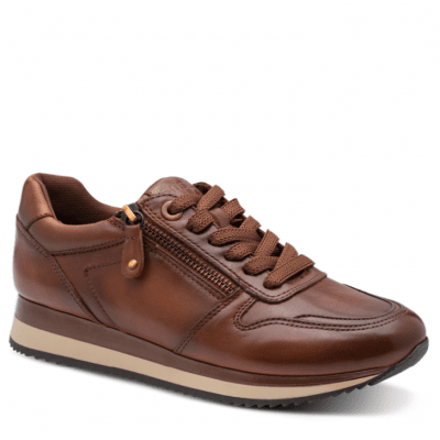 Läder-Sneaker till dam, från Janas kollektion Soft Line. En bekväm sko i modern design, tillverkad i finaste naturläder, utrusta
