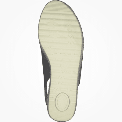 Jana toro Relax comfort navy marinblå kilklack textil komfort fritid dam relax fit rymlig läst remmar fotriktig