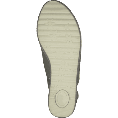 Jana toro Relax comfort sage ljusgrön khaki kilklack textil komfort fritid dam relax fit rymlig läst remmar fotriktig