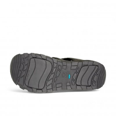 Kamik syros svart black Herrsandal täckt tå fotriktig vegan elastisk snabbsnörning sportsandal vattentålig