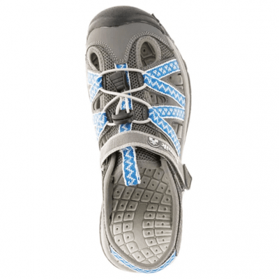 Kamik The Islander 2 Damsandal grey grå blå fotriktig remmar kardborre eva snabbsnörning vegan