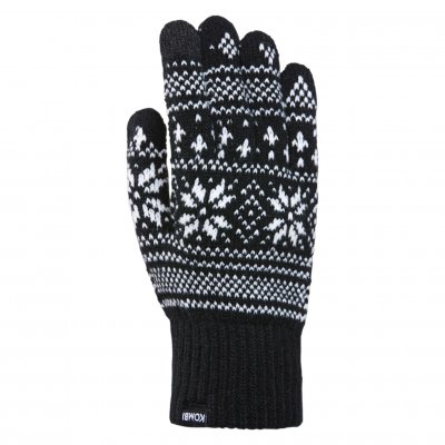 Kombi nordic glove powerpoint handske fodrad dam Svart black handskarhandske ull