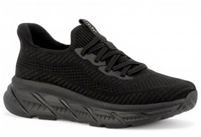 axelda laholm slipon Step-In handsfree sneaker svart polly damsko lågsko stickad textil resår fotriktig urtagbar sula fotbädd