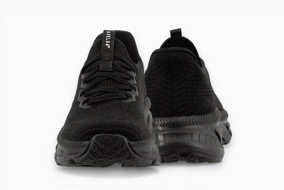 axelda laholm slipon Step-In handsfree sneaker svart polly damsko lågsko stickad textil resår fotriktig urtagbar sula fotbädd