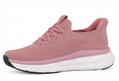 axelda laholm slipon Step-In handsfree sneaker mörk rosa polly damsko lågsko stickad textil resår fotriktig urtagbar sula fotbäd