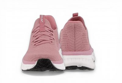 axelda laholm slipon Step-In handsfree sneaker mörk rosa polly damsko lågsko stickad textil resår fotriktig urtagbar sula fotbäd