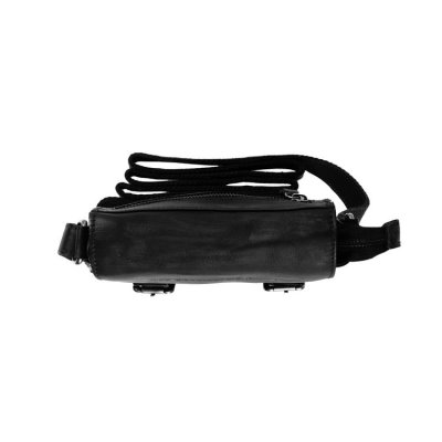 The Chesterfield Brand / Leather Shoulder Bag Jesse / Cognac läder skinn black svart axelremsväska handväska unisex