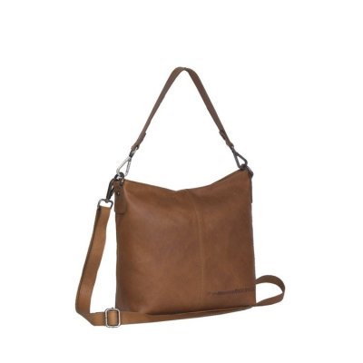 The Chesterfield Brand / Leather Shoulder Bag Jen / Cognac shopper axelremsväska handväska brun läder skinn rymlig