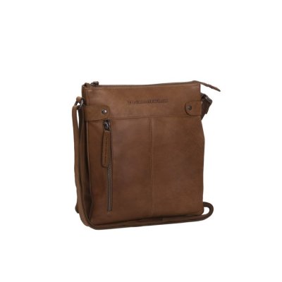 The Chesterfield Brand / Leather Shoulder Bag Mia Cognac shopper axelremsväska handväska brun läder skinn rymlig