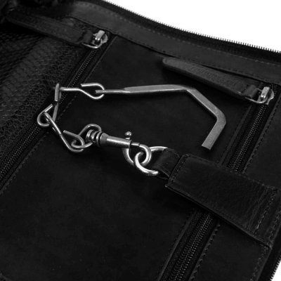 The Chesterfield Brand / Leather Toiletry Bag Gillian black svart necessär läder skinn sminkväska badrumsväska hängande krok toa