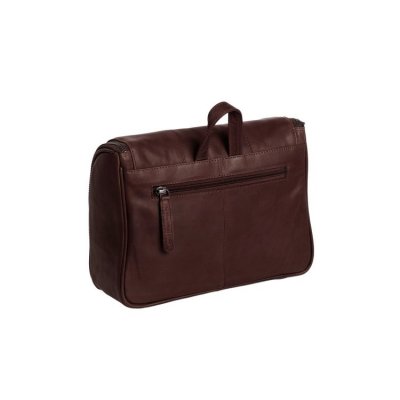 The Chesterfield Brand / Leather Toiletry Bag Gillian brun brown necessär läder skinn sminkväska badrumsväska hängande krok toa