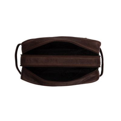 The Chesterfield Brand / Leather Toiletry Bag Stefan brown brun necessär läder skinn sminkväska badrumsväska toalettväska