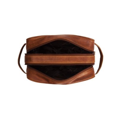 The Chesterfield Brand / Leather Toiletry Bag Stacey Cognac necessär läder skinn sminkväska badrumsväska toalettväska