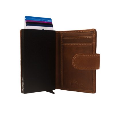 The Chesterfield Brand / Leather Wallet Loughton / Cognac plånbok korthållare lädare rfid skydd skimma