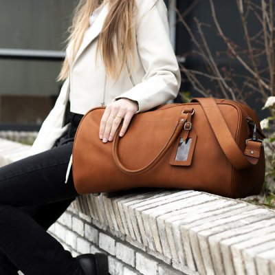 The Chesterfield Brand / Leather Weekend Bag Liam / Cognac resväska stor väska läder skinn herr dam