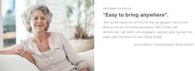 Trustcare Let's Fly Rollator Utomhus /