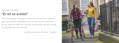 Trustcare Let's Fly Rollator Utomhus /
