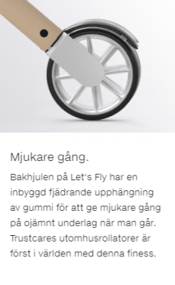 Trustcare Let's Fly Rollator Utomhus