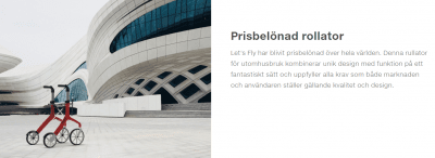 Trustcare Let's Fly Rollator Utomhus /