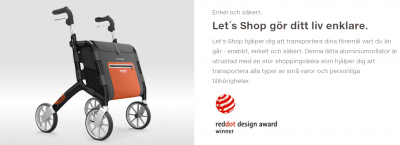 Trustcare Let's Shop Rollator Utomhus /