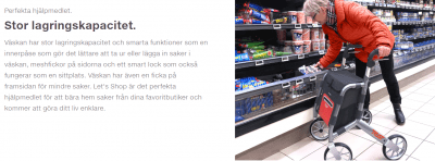 Trustcare Let's Shop Rollator Utomhus /