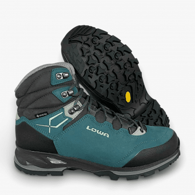 Lowa Lady light petrol turkos mint grå svart GTX dam vandring känga fodrad läder vinter höst jakt fritid promenad