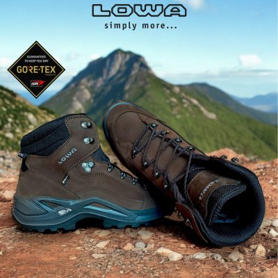 Lowa Renegade gtx goretex vandringskänga herr vattentät fotriktig läder mocka vibram evo bekväm mörkbrun