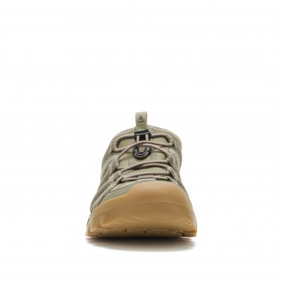 Kamik syros web dark olive grön Herrsandal täckt tå fotriktig vegan elastisk snabbsnörning sportsandal vattentålig