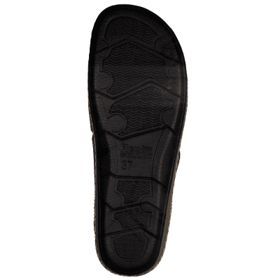 Marco Tozzi Comfort Damsandal Oliv grön läder skinn lätt stabil bekväm fotriktig klack