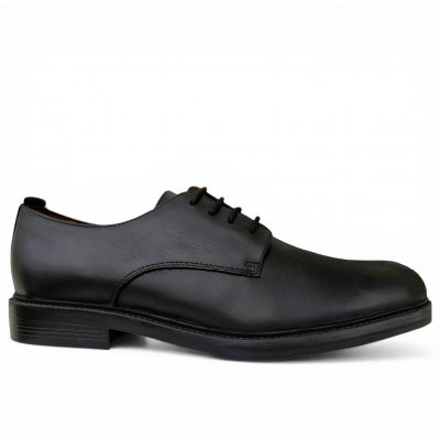 marstrand Adrian skinnsko lågsko finsko snörsko gummisula läder herr svart halkfri