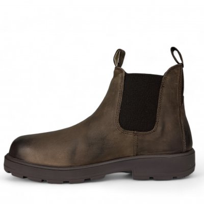 Marstrand archie boots läder vattentät mörk Brun Skinn Känga herr