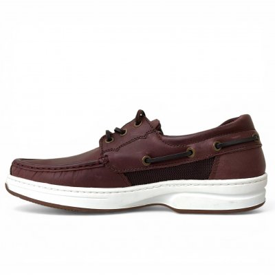 marstrand bill lågsko läder komfort Three Eye Brun seglarsko herr skinn
