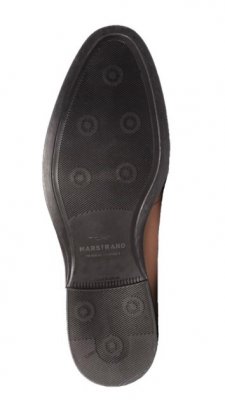 marstrand oxford skinnsko lågsko finsko snörsko gummisula läder herr tan brun halkfri