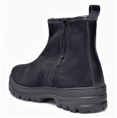 Marstrand Vinterkänga Ridge Herr / Utfällbara Dubbar / Svart fårskinn foder mocka dragkedja