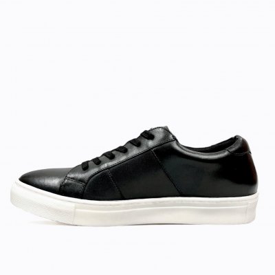marstrand viggo sneaker herr skinn normal läst läder svart black sommarsko vårsko