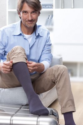 Medi Travel Men Svart resestrumpor stödstrumpor kompression