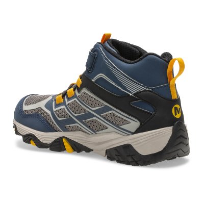 Merrell Moab FST Mid A/C Waterproof Boot / Navy Stone Barn Kids Vattentät känga