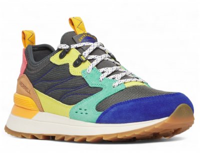 merrell men alpine 83 sneaker recraft retro alloy multi gummisko herr fotriktig eva skum multi flerfärgad gul blå svart orange