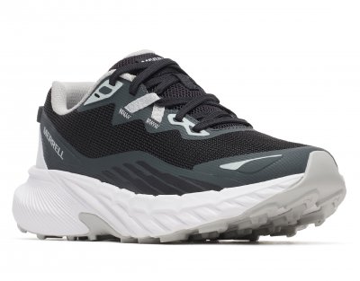Merrell Antora Agility Trail 4 svart black vit grå Promenadsko jogging dam anatomisk fotriktig