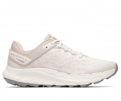 Merrell Antora 4 allure chalk vit rosa grå Promenadsko jogging dam anatomisk fotriktig