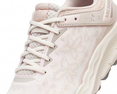 Merrell Antora 4 allure chalk vit rosa grå Promenadsko jogging dam anatomisk fotriktig