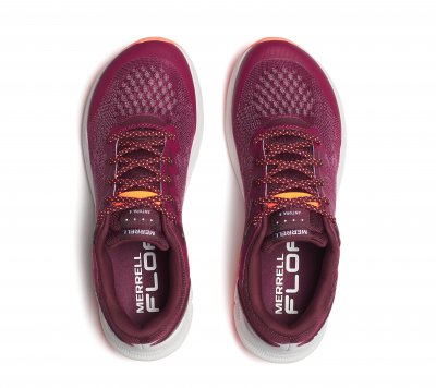 Merrell Antora 4 crimson orange röd multi gul blå rosa Promenadsko jogging dam anatomisk fotriktig