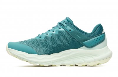 Merrell Antora 4 aqua turkos blå grön Promenadsko jogging dam anatomisk fotriktig