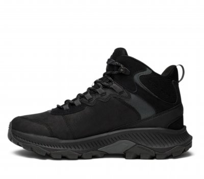 Merrell Dam Speed strike thermo varmfoder fullnarv läder mocka Mid Waterproof vattentät hög sneaker känga fotriktig womens black