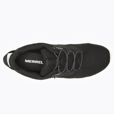 Merrell Women's dash bungee Walkingsko Black svart vit chalk dam walkingsko promenad fritid fotriktig snabbsnörning elastisk snö
