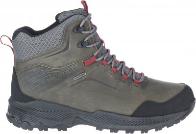 Merrell Forestbound Mid Waterproof grey grå läder vattentät vandring promenad fritid