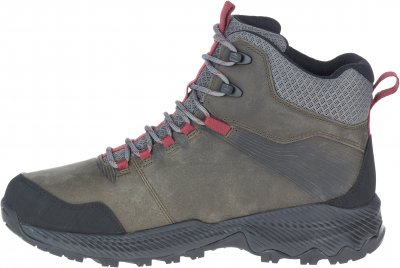 Merrell Forestbound Mid Waterproof grey grå läder vattentät vandring promenad fritid