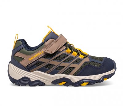 Merrell Moab FST L A/C Waterproof vattentät sko / Navy taupe beige blå grön olive Barn Kids Vattentät sport fritid